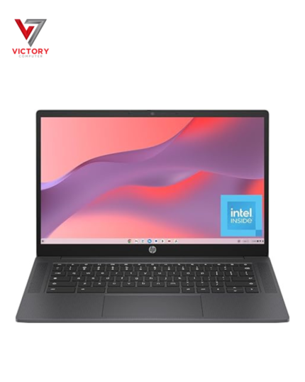 HP Chromebook 14 inch Laptop, HD Display, Intel N100, 4 GB RAM, 64 GB eMMC, Intel UHD Graphics, Chrome OS 14a-nf0000nr